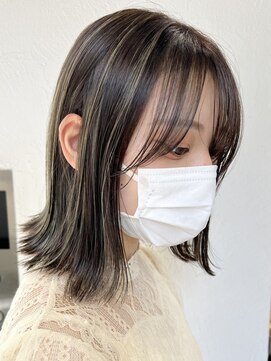 キラ 渋谷(KILLA) コントラストハイライト/レイヤーカット/ワンレン前髪/小顔/黒髪