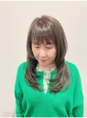 30代40代50代ロングレイヤースタイル