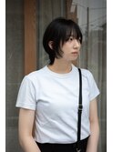 ［スタイリスト:香川］暗髪×ショートウルフ