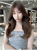 レイヤーカット小顔に見せるヘア/韓国ヘア/髪質改善/福岡/博多