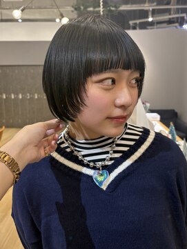 ジアン バイ ミルボン NU茶屋町+(GIEN by milbon) 顔周りウルフ/ボブウルフ/レイヤーボブ/ウルフボブ/吉岡美音