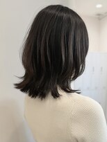 セイドット リー(Say. Ree)&nbsp;Say.ヘーゼルグレージュ暗めカラーオリーブグレーくびれレイヤー