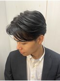 20代30代爽やか◎ツーブロックナチュラルセンターパート