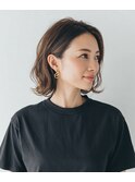 毛先が弾むナチュラル外ハネボブ