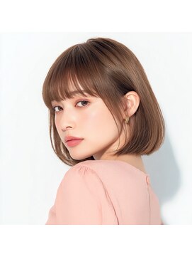 アンサ 阪急桂店(ANSA) ボブ/ハッシュボブ/ダークブラウン/ウォームベージュ