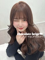 リルミー ミュエナ 大須 矢場町(Lilme myuena) チョコレートベージュ/ブリーチなしダブルカラー