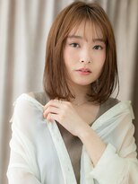 カバーヘア ブリス 志木南口駅前店(COVER HAIR bliss)&nbsp;透明感カラー流しバング大人可愛いワンカールボブディ20代30代W