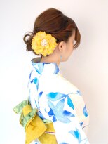 【大人かわいい浴衣ヘア】