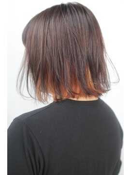 スパ ヘアーデザイン(SPA hair design) 高い位置からのオレンジインナー