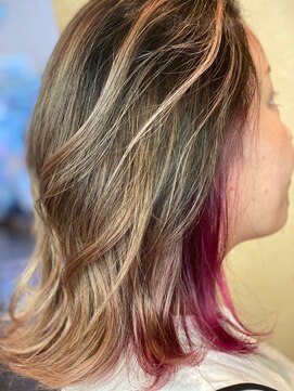 スタイル(Style) メッシュ&バイオレットイヤリングstyle