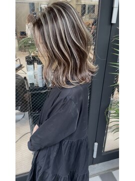 ルーフアクト(LUFE act) ベージュハイライト　ベース8レベル　担当タナカ