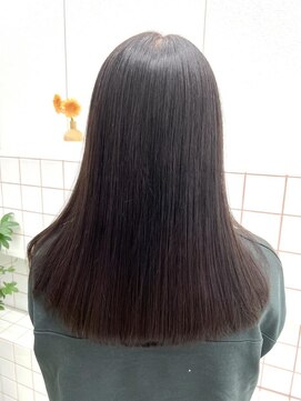 リル(re'll) 《花屋併設》ブラウンカラー［酸性ストレート/ヘアセット]