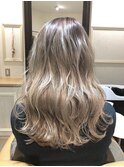 tuuli☆30代40代ペールベージュ切りっぱなしセミロング 136