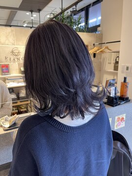 ヴィアンカ 倉敷中央通り店(Vianca) ボブウルフ×ダークパープルグレージュ