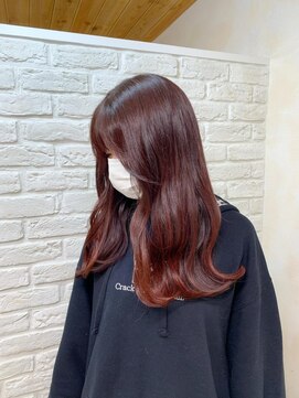 アンククロス 表参道(ANKH CROSS) ブリーチなし チェリーピンク