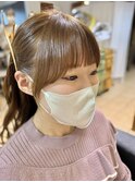 結んで可愛い後れ毛　韓国風顔まわり　小顔カット　【川崎】