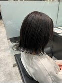 アッシュグレージュ×外ハネボブ