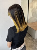 リトバイプティパ(Lit by petit-pas) アンブレラカラー☆インナーカラーイエロー