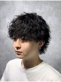 波巻きマッシュウルフパーマ  k