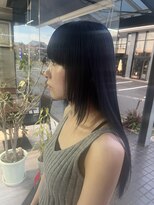 アリカ(arika)&nbsp;ネイビーブルー×顔周りカット