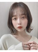 韓国風/インナーカラー/縮毛矯正髪質改善/顔まわり/レイヤー