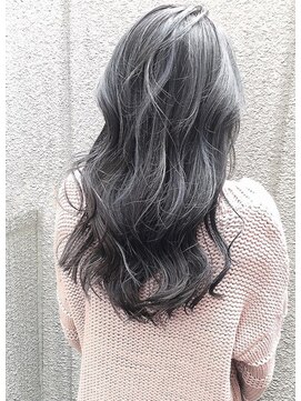 ランプ ヘアー(lamp hair) 【lamp池袋オザキ】コントラストハイライト/5サファイア