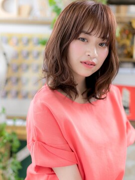 カバーヘア ブリス 上尾西口店(COVER HAIR bliss) 大人かわいいくせ毛風やわらかくびれミディh3上尾20代30代40代