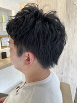 ガビーヘアルーブ(gabi hair LOOB) センターパート/ワンカールパーマ/メンズウルフ