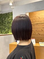 ジールサロン つくば本店&nbsp;切りっぱなしボブ×暖色カラー