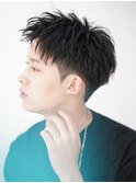 ブルーブラック　刈り上げショート　1分スタイリングで好感度