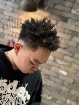 フォーコーナーズカットショップスリーセント 栄(FourCornersCutShop 3/cent)&nbsp;スパイキーアフロ