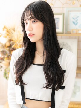 カバーヘア ブリス 志木南口駅前店(COVER HAIR bliss) 黒髪アースカラー韓国風巻きレイヤーロングc6志木代30代40代