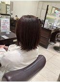 外ハネボブ×ピンクブラウン