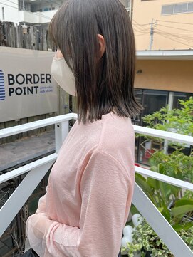 ミント(mint) ボブとオリーブ！スモーキーな透明感、柔らかさを！