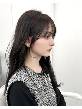 アマトウキョウ アユンチェ(AMA TOKYO×AYUNCHE) 前髪顔まわり韓国ヘアレイヤーカットサイドバンク2wayバンク韓国