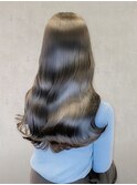 大人可愛い大人美人くすみカラーアッシュグレーベージュ