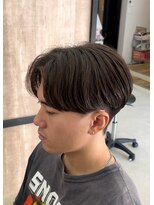 エッジ(EDGE)&nbsp;大分メンズ刈り上げマッシュニュアンスセンターパートスタイル