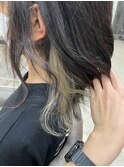 インナーカラー ホワイトアッシュ
