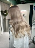 クラゲヘアー/小顔に見せるヘア/ココアベージュ/栄