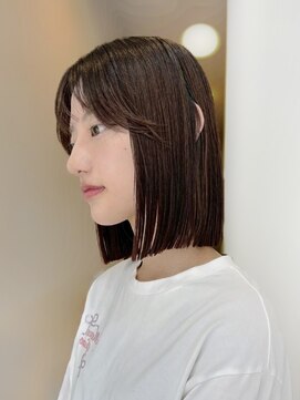 切りっぱなしボブ/ぱつっとボブ/ボブ