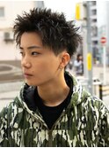 スパイキーショート刈り上げ