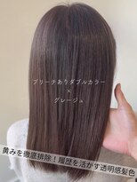サラジュ 仁川店(SARAJU)&nbsp;【Wカラー特化】森山担当 ブリーチあり×グレージュ