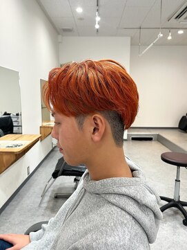 ルミナス(Luminous) オレンジヘアツーブロック