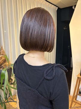 クラフト ヘア デザイン(CRAFT HAIR DESIGN) 【CRAFT渡邉】小顔ミニボブ / ピンクラベンダーブラウン