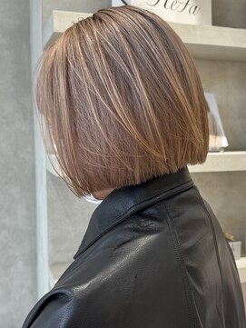 シベルバレー 横浜(sibell) ＊20代30代ミニボブレイヤー丸みボブ前髪ありボブ顔周りレイヤー