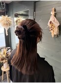 【marshu osaka】シンプルカチモリハーフアップ