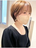 *滝田*吉祥寺似合わせショートボブ20代30代40代50代艶髪ベージュ