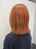 ヴィヒタ 川越 本川越(VIHTA.)&nbsp;ブリーチダブルカラービビットオレンジボブカット川越本川越
