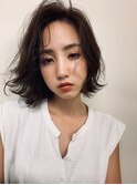 夏ショート 前下がりボブ リラクシーボブ 小顔ヘア