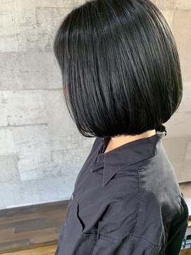 オンリエド ヘアデザイン(ONLIed Hair Design) 【ONLIed】暗髪タンバルモリボブ